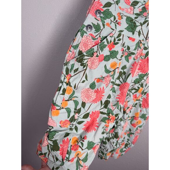 Duluth Trading Womens Heirloom Gardening Short Overalls Sz XS Gorpcore Cargo - Picture 4 of 8